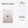 Apple iPad Air 11″ (M2): Liquid Retina Display, 1TB, Landscape 12MP Front Camera / 12MP Back Camera, Wi-Fi 6E, Touch ID, All-Day Battery Life — Starlight - Image 7