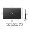 Vu 189cm (75 inches) Masterpiece Series 4K QLED TV 75QMP (Armani Gold) - Image 7
