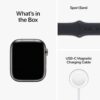 Apple Watch Series 8 [GPS + Cellular 45 mm] Smart Watch w/Graphite Stainless Steel Case with Midnight Sport Band. Fitness Tracker, Blood Oxygen & ECG Apps, Always- On Retina Display, Water Resistant - Image 7