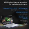 ASUS Vivobook 16X, Intel Core i5-12500H, 16" FHD+ 60Hz, Creator/Gaming Laptop (16GB RAM/512GB /RTX 2050/Win 11 Pro/Office 2021/Fingerprint /50WHr Battery/Cool Silver/1.80 kg),K3605ZF-MBN546WS - Image 4