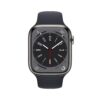 Apple Watch Series 8 [GPS + Cellular 45 mm] Smart Watch w/Graphite Stainless Steel Case with Midnight Sport Band. Fitness Tracker, Blood Oxygen & ECG Apps, Always- On Retina Display, Water Resistant - Image 3
