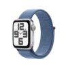 Apple Watch SE (2nd Gen, 2023) [GPS 40mm] Smartwatch with Silver Aluminum Case with Winter Blue Sport Loop One Size. Fitness & Sleep Tracker, Crash Detection, Heart Rate Monitor, Retina Display - Image 2