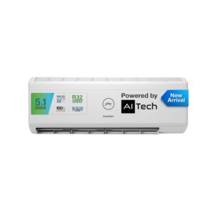 Godrej 1 Ton 5 Star, 5-in-1 Convertible Cooling, Inverter Split AC (5 Years Warranty, 2024 Model, Copper, Heavy-Duty Cooling at 52 Deg Celcius, AC 1T EI 12IINV5R32-WWR, White)