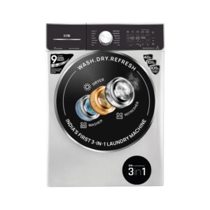 IFB Laundrimagic 3-in-1 8.5/6.5/2.5 Kg Inverter Washer Dryer Refresh(Executive ZXS, Silver)