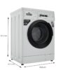 IFB 6 Kg 5 Star AI Powered Fully Automatic Front Load Washing Machine 2X Power Steam (DIVA AQUA GBS 6010, 2023 Model, Grey, In-built Heater, 4 years Comprehensive Warranty) - Image 9