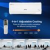 Voltas 1.5 ton 3 Star Inverter Split AC (Copper, 4-in-1 Adjustable Mode, Anti-dust Filter, 2024 Model, 183V Vectra CAW, White) - Image 4