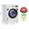 IFB 7 Kg 5 Star Fully Automatic Front Load Washing Machine 2X Power Steam (NEO DIVA BXS 7010, White & Black, In-built Heater, 4 years Comprehensive Warranty) - Image 7