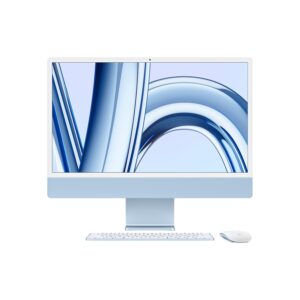 Apple 2023 iMac (24-inch, M3 chip with 8‑core CPU and 8‑core GPU, 8GB Unified Memory, 256GB) – Blue