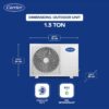 Carrier 1.5 Ton 3 Star AI Flexicool Inverter Split AC (Copper, Convertible 6-in-1 Cooling,High Density Filter, Auto Cleanser, 2024 Model,ESTER NEO Exi+, CAI18ER3R34F0,White) - Image 3