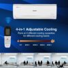 Voltas 1 Ton 3 Star, Inverter Split AC(Copper, 4-in-1 Adjustable Mode, Anti-dust Filter, 2023 Model, 123V Vectra Elite, White) - Image 4
