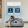 Voltas 1 Ton 3 Star, Inverter Split AC(Copper, 4-in-1 Adjustable Mode, Anti-dust Filter, 2023 Model, 123V Vectra Elite, White) - Image 7