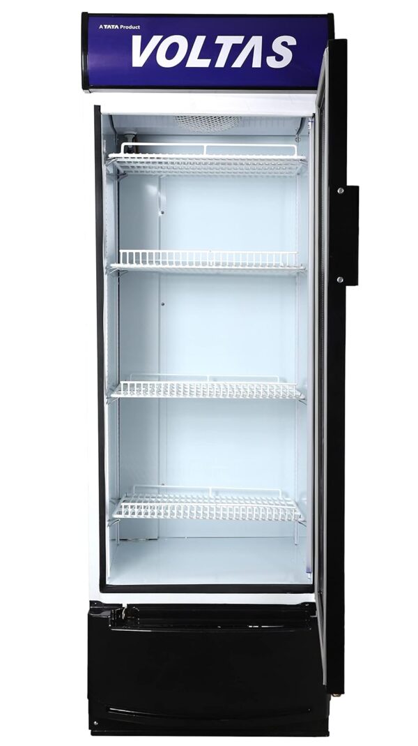 Voltas VC320 Visi Cooler Plastic Single Door, 320 Liters, Black