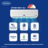 Carrier 1.5 Ton 3 Star AI Flexicool Inverter Split AC (Copper, Convertible 6-in-1 Cooling,High Density Filter, Auto Cleanser, 2024 Model,ESTER NEO Exi+, CAI18ER3R34F0,White) - Image 5