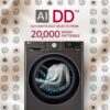 LG 11 Kg (Wash) / 7 Kg (Dry), AI Direct Drive Technology, Steam+ & Wi-Fi Front Load Fully Automatic Washer Dryer (FHD1107STB, Intelligent & Convenient Fabric Care, Wrinkle Care, Black Steel) - Image 3