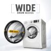 Whirlpool 7 Kg 5 Star Inverter Front Load Fully Automatic Washing Machine with In-Built Heater (XS7010BWW52E, Crystal White, 100+ Tough Stains, Steam Technology, 6th Sense Soft Move, 2024 Model) - Image 3