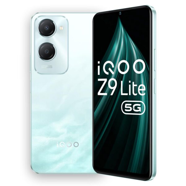 iQOO Z9 Lite 5G (Aqua Flow, 6GB RAM, 128GB Storage) | Dimensity 6300 5G | 50MP Sony AI Camera | Charger in The Box | Rs 1000 Off on All Bank Cards